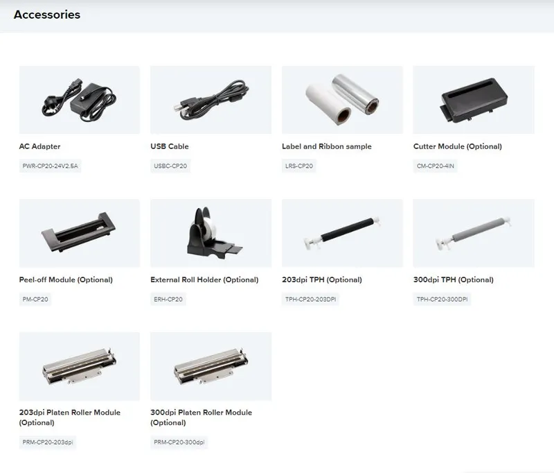 CP20 - phụ kiện